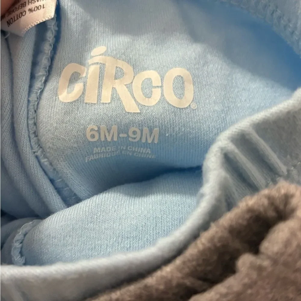 CIRCO 4-Piece Bodysuits Lounge Pants Infant Baby Set Light Blue Grey White 6-9M